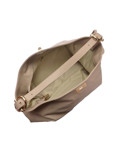 Luisa Vannini Beige Rindsledertasche - Image 4