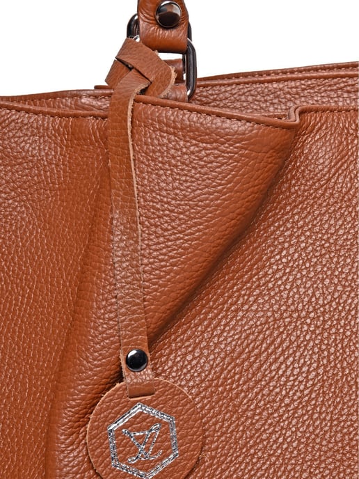 Luisa Vannini Braun Rindsledertasche - Image 3