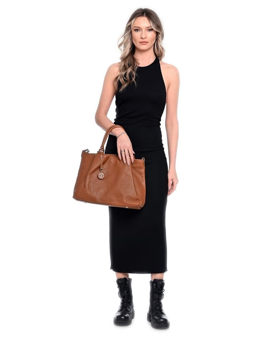 Luisa Vannini Braun Rindsledertasche - Image 5