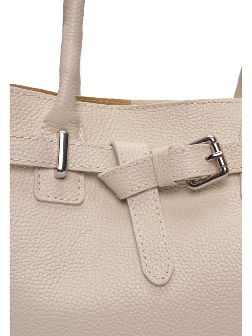 Anna Luchini Beige Rindsledertasche - Image 3