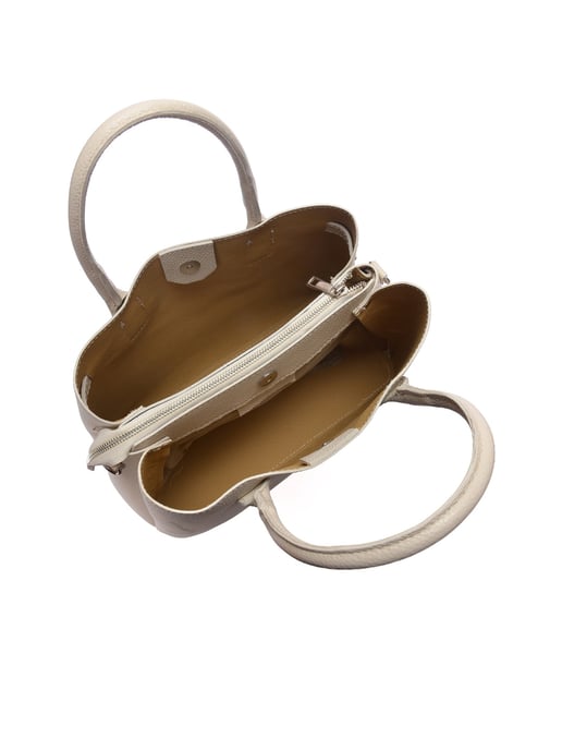 Anna Luchini Beige Rindsledertasche - Image 4