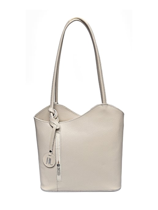 Anna Luchini Beige Rindsledertasche - Image 1