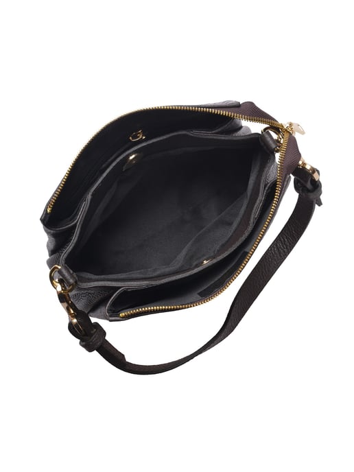 Luisa Vannini Kastanienbraun Rindsledertasche - Image 4