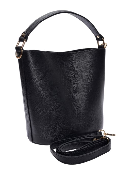 Luisa Vannini Schwarz Rindsledertasche - Image 2