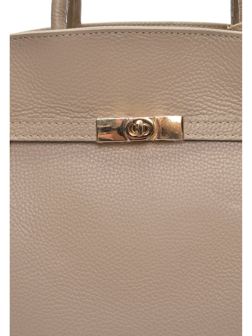 Anna Luchini Beige Rindsledertasche - Image 3