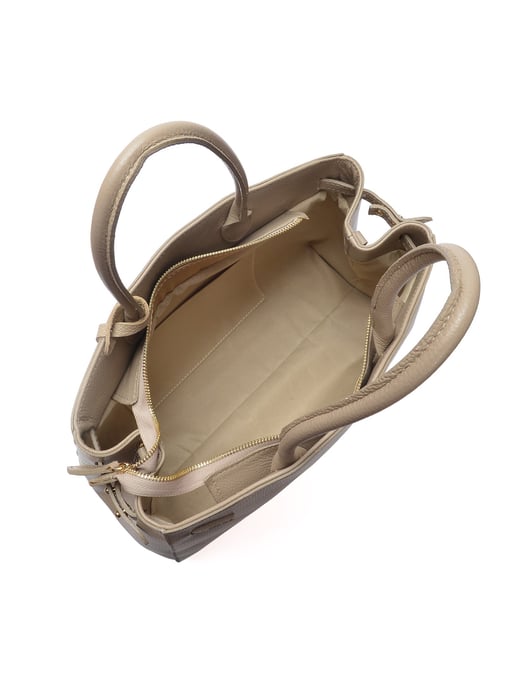 Anna Luchini Beige Rindsledertasche - Image 4