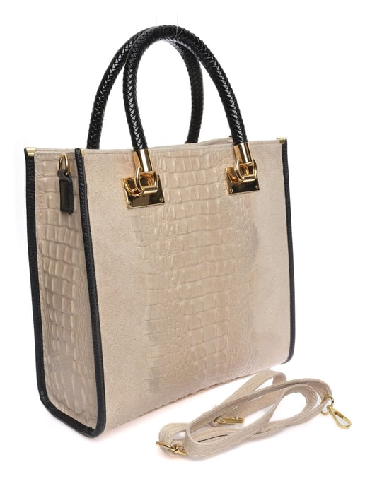 Roberta M Beige Rindsledertasche - Image 2