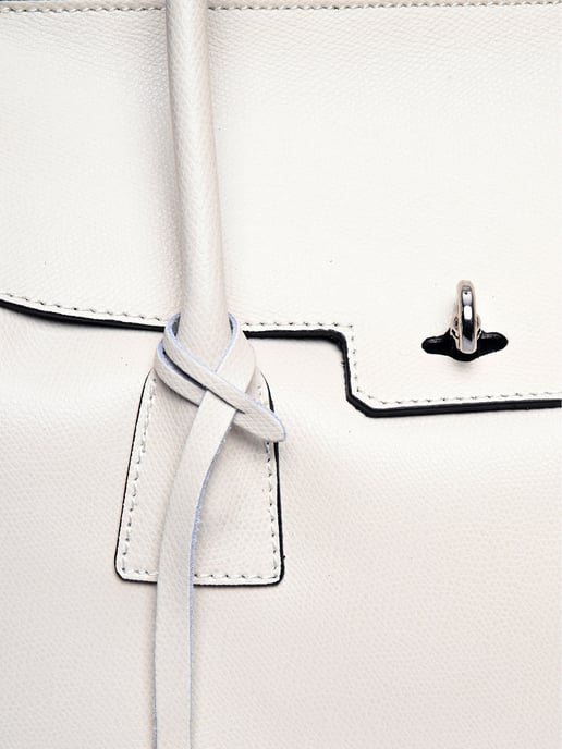 Luisa Vannini Beige Rindsledertasche - Image 3