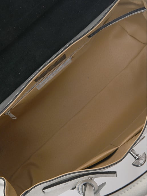 Luisa Vannini Beige Rindsledertasche - Image 4