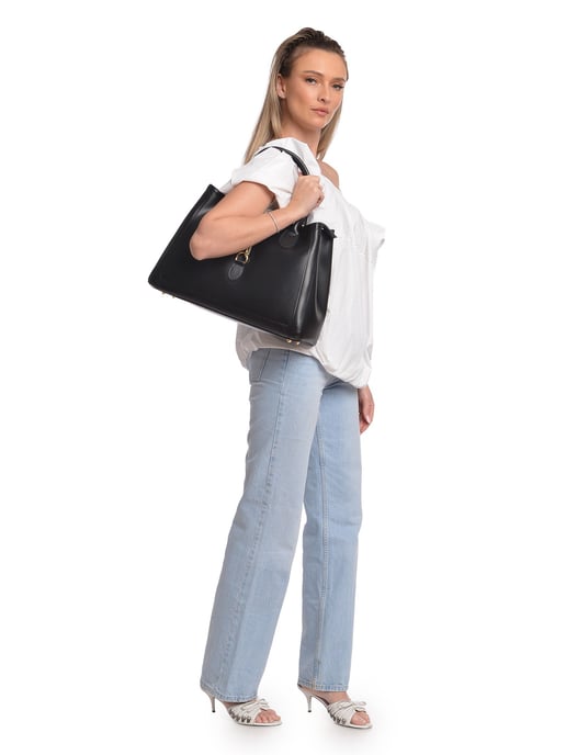 Isabella Rhea Schwarz Rindsledertasche - Image 5