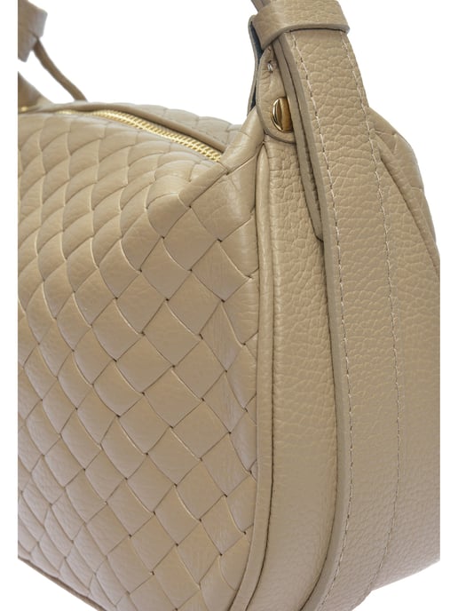 Anna Luchini Beige Rindsledertasche - Image 3