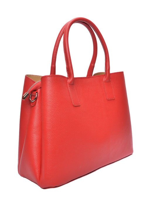 Anna Luchini Rot Rindsledertasche - Image 2