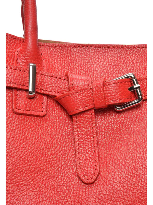 Anna Luchini Rot Rindsledertasche - Image 3
