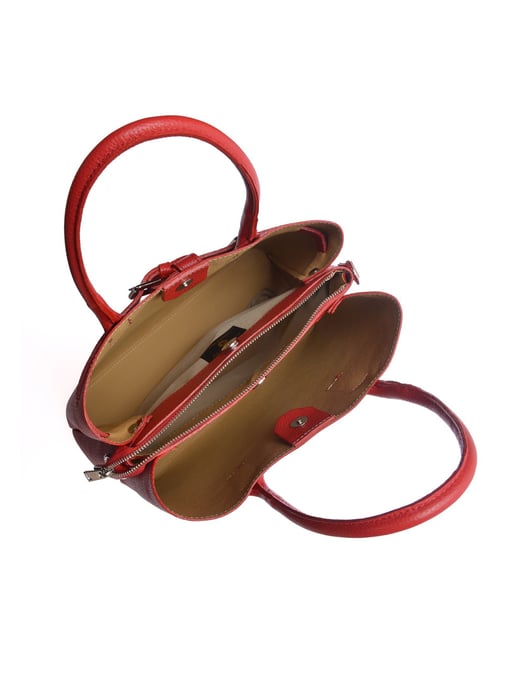 Anna Luchini Rot Rindsledertasche - Image 4
