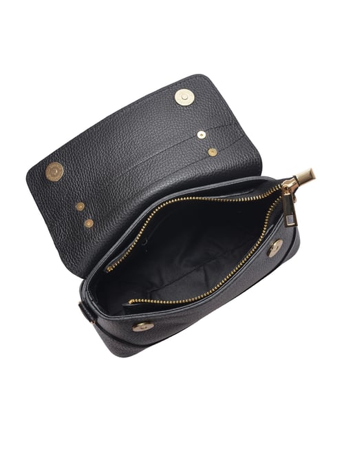 Luisa Vannini Schwarz Rindsledertasche - Image 4