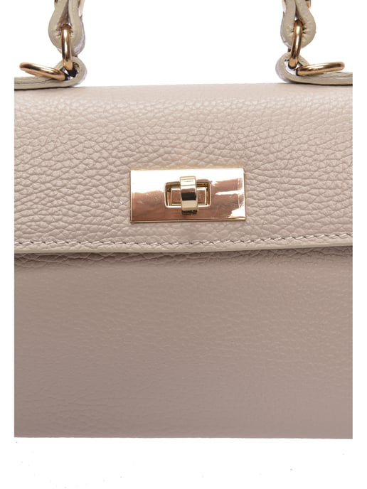 Luisa Vannini Beige Rindsledertasche - Image 3