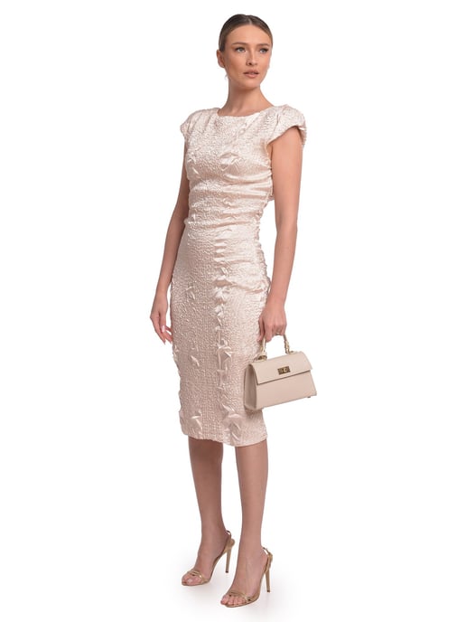 Luisa Vannini Beige Rindsledertasche - Image 5