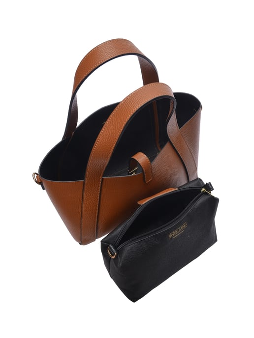 Isabella Rhea Braun Rindsledertasche - Image 4