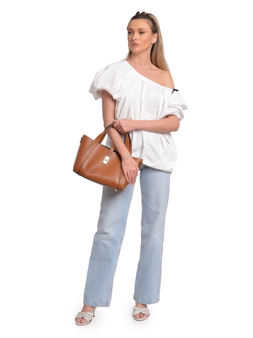 Isabella Rhea Braun Rindsledertasche - Image 5