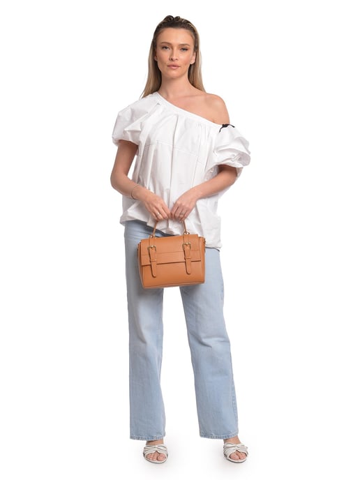 Anna Luchini Braun Rindsledertasche - Image 5