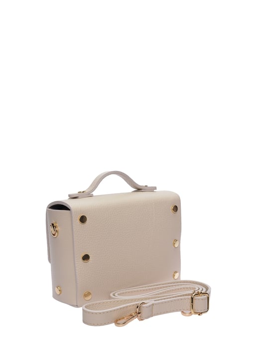 Luisa Vannini Beige Rindsledertasche - Image 2