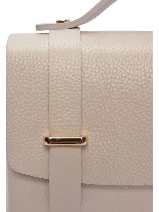 Luisa Vannini Beige Rindsledertasche - Image 3
