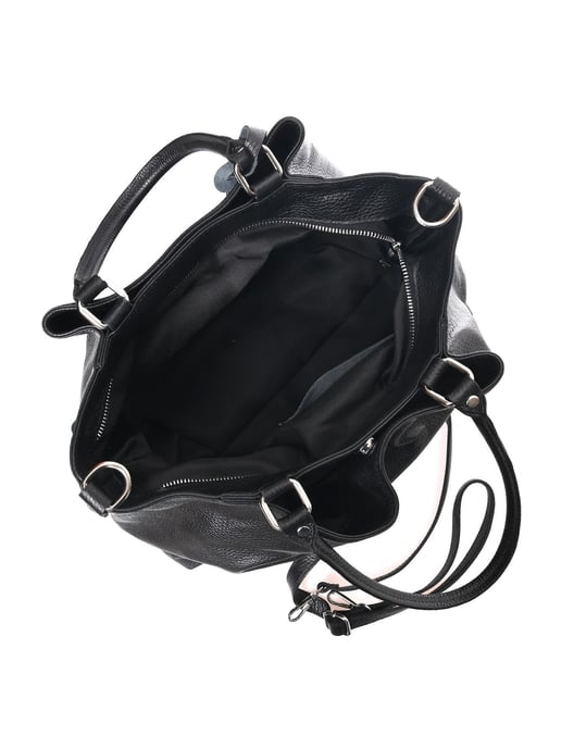 Luisa Vannini Schwarz Rindsledertasche - Image 4