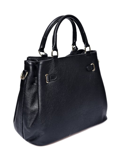Anna Luchini Schwarz Rindsledertasche - Image 2