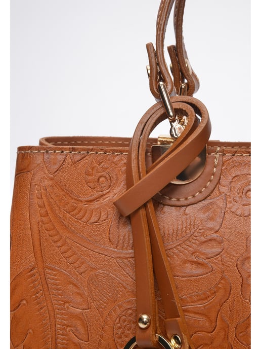 Anna Luchini Braun Rindsledertasche - Image 3