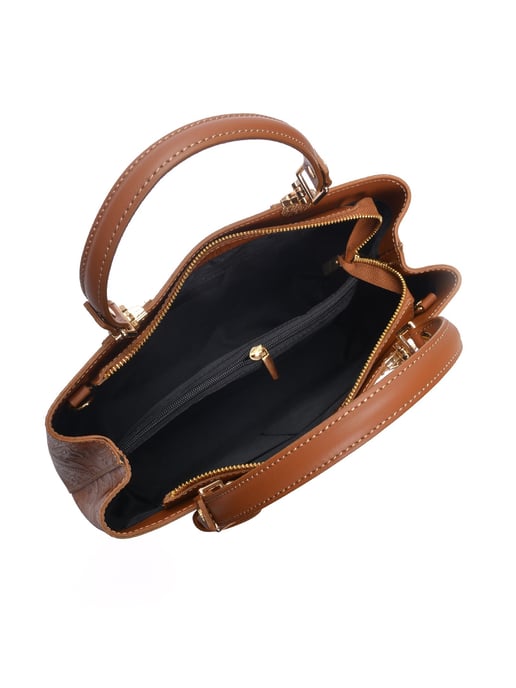 Anna Luchini Braun Rindsledertasche - Image 4