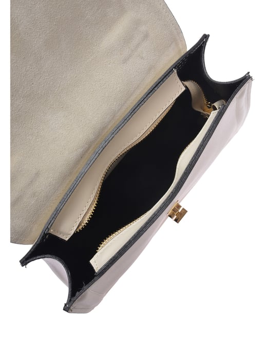 Luisa Vannini Beige Rindsledertasche - Image 4