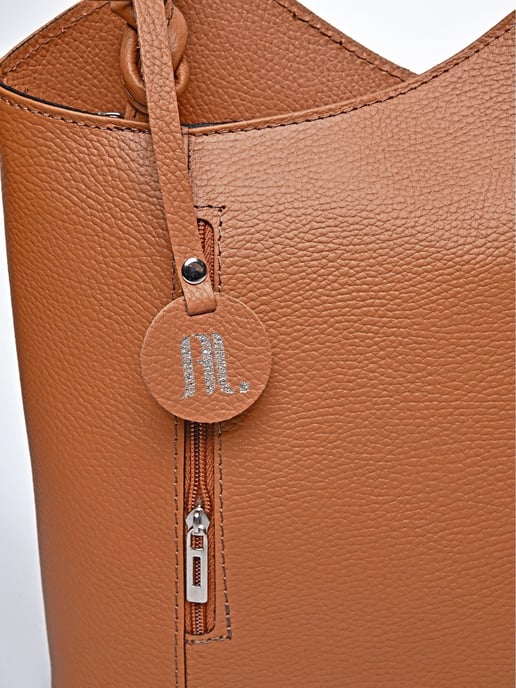 Anna Luchini Braun Rindsledertasche - Image 3