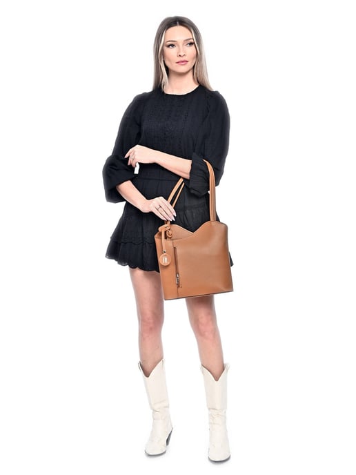 Anna Luchini Braun Rindsledertasche - Image 5