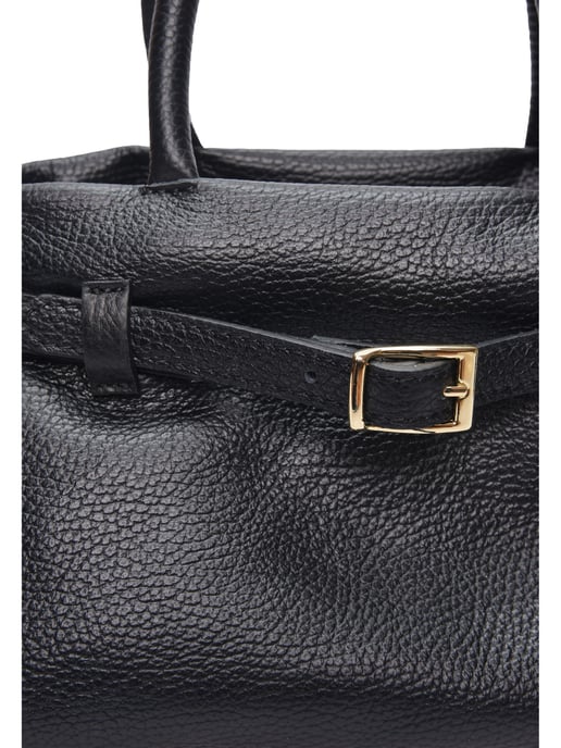 Luisa Vannini Schwarz Rindsledertasche - Image 3