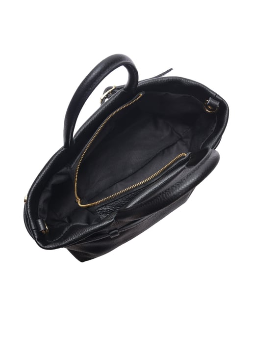 Luisa Vannini Schwarz Rindsledertasche - Image 4