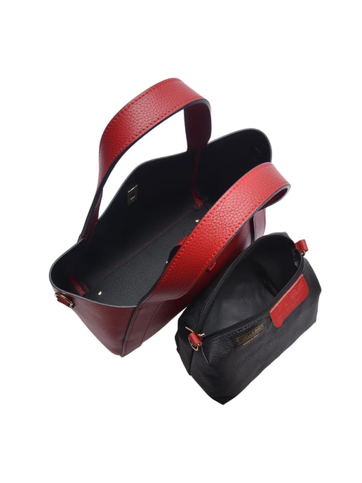 Isabella Rhea Rot Rindsledertasche - Image 4