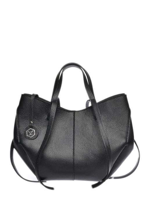 Luisa Vannini Schwarz Rindsledertasche - Image 1