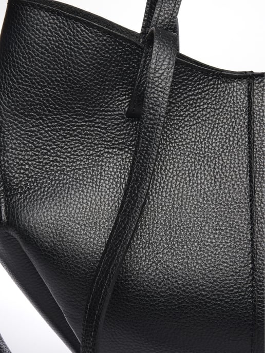 Luisa Vannini Schwarz Rindsledertasche - Image 3