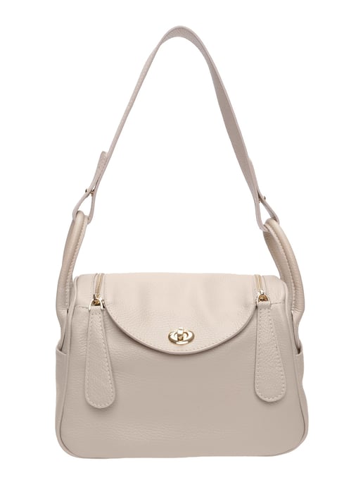 Luisa Vannini Beige Rindsledertasche - Image 1