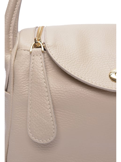 Luisa Vannini Beige Rindsledertasche - Image 3