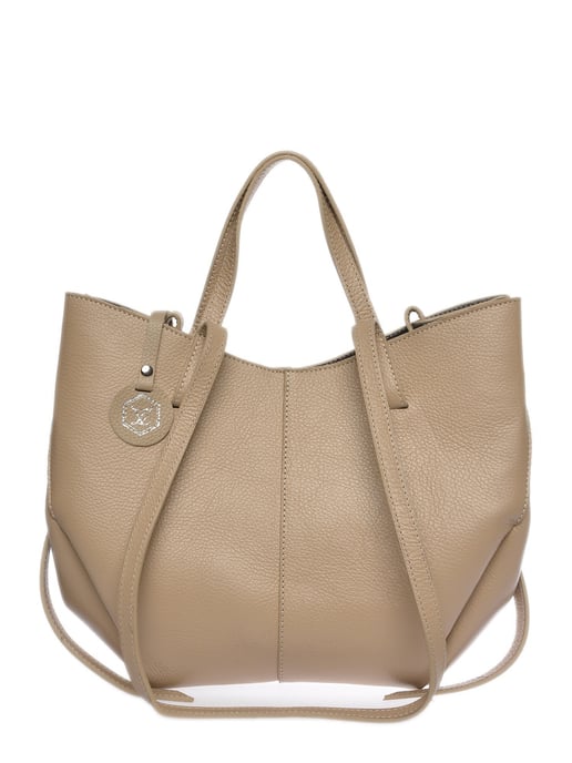 Luisa Vannini Beige Rindsledertasche - Image 1