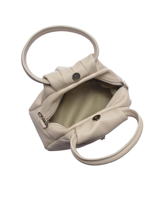 Luisa Vannini Beige Rindsledertasche - Image 4