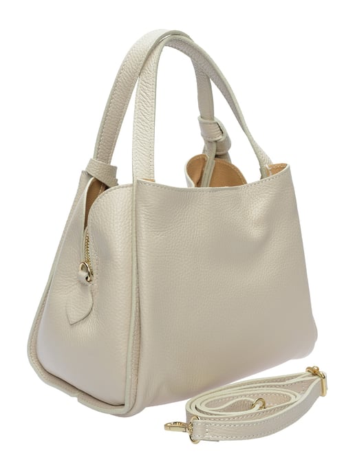 Anna Luchini Beige Rindsledertasche - Image 2