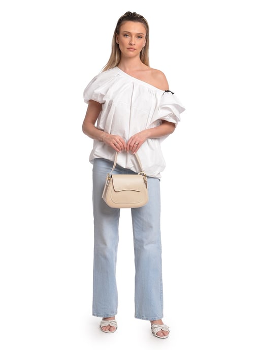 Isabella Rhea Beige Rindsledertasche - Image 5