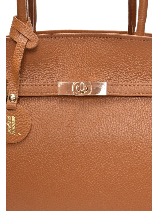 Anna Luchini Braun Rindsledertasche - Image 3