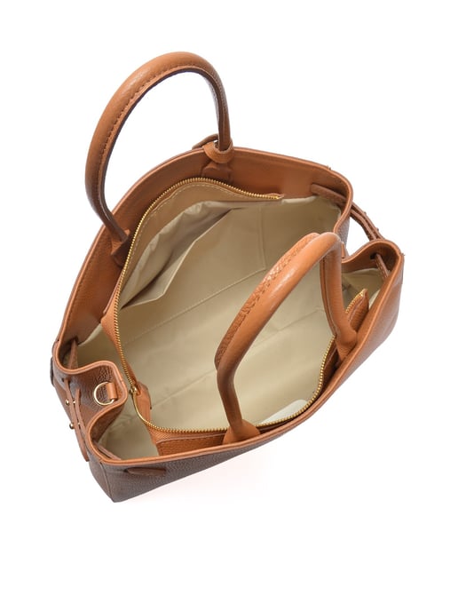 Anna Luchini Braun Rindsledertasche - Image 4