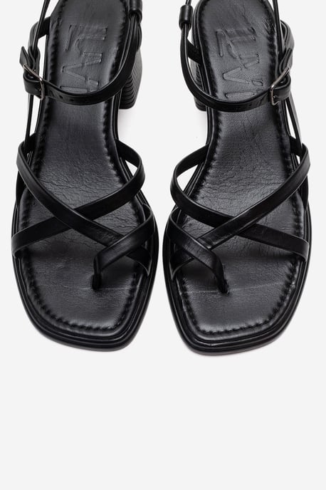 Lavish Leder Blockabsatz Sandale (Damen) - Image 2