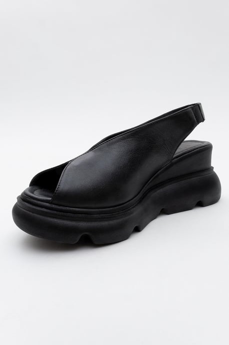 Sam Leder-Plateausandale - Image 3