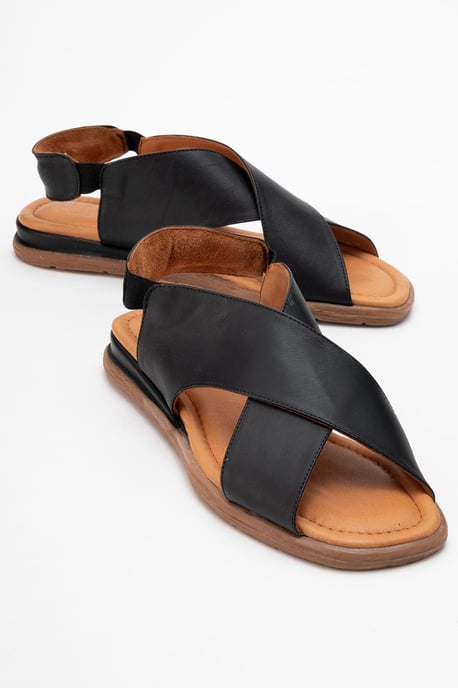 Broods Elastik Leder Slip-On Sandalen (Damen) - Image 2