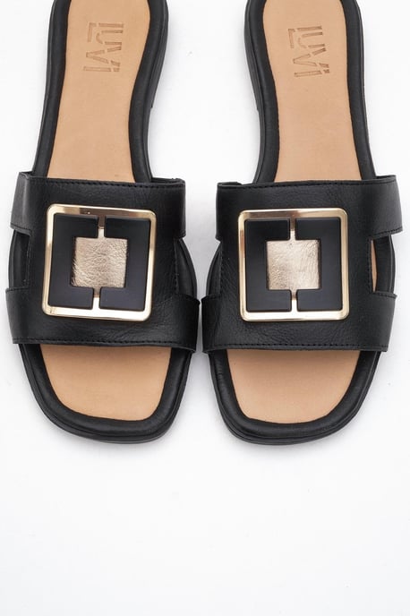 MILLIE Leder Schnalle Slide (Women) - Image 2